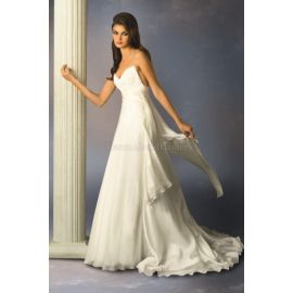 Elegante vestido de novia formal de gasa sexy
