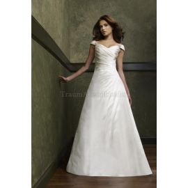 Princesa capilla tren cintura baja atractivo vestido de novia