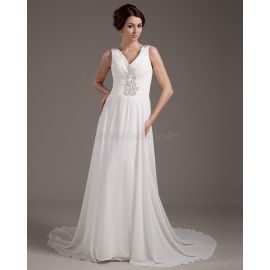 vestido de novia pomposo sin mangas en tul con pedrería