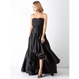 Elegantes vestidos de fiesta negro corto delantero trasero largo
