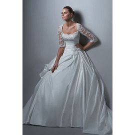 Vestido de novia suelto sexy con cuentas clásico