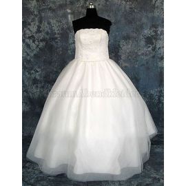 Vestido de novia romántico de encaje con apliques